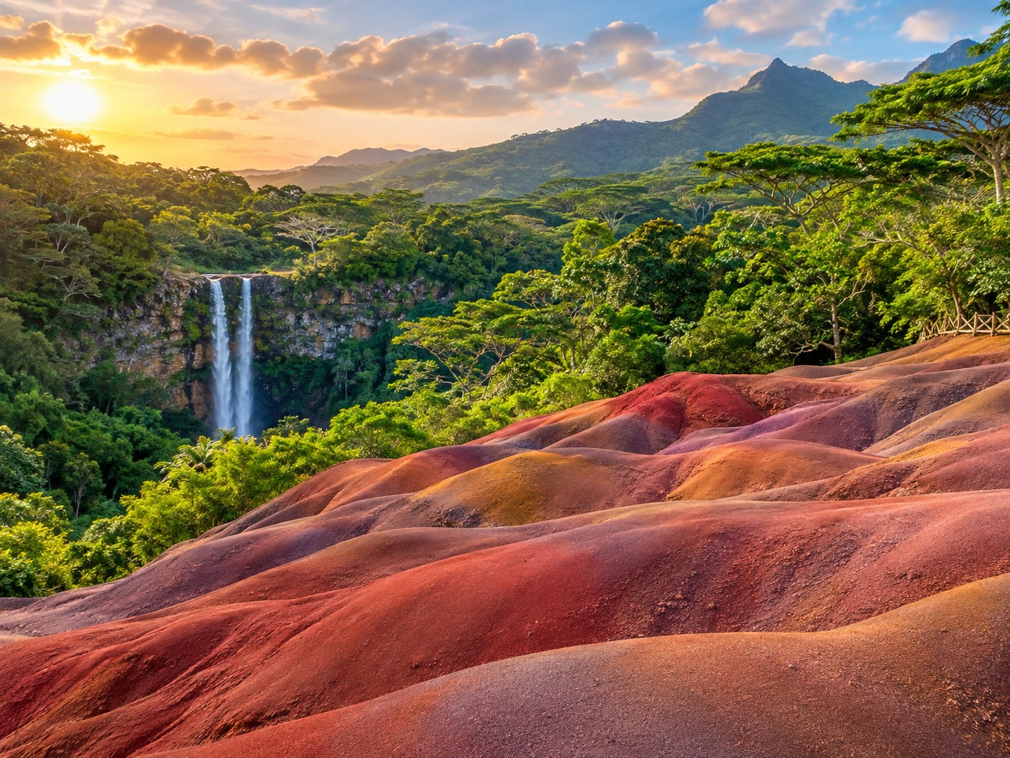 Chamarel Waterfall